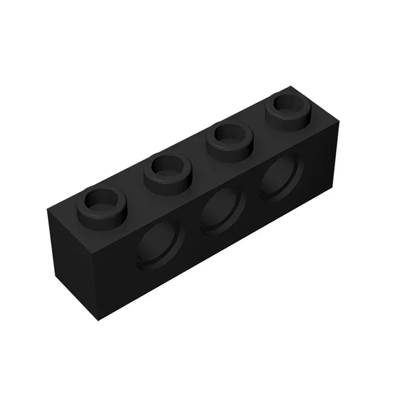Color: Light Grey - Rainbow Pig MOC 3701 Brick 1x4 with 3 Holes Building Blocks Classic Brand DIY Assembles Particles Educational Tech Kid Spare Toy