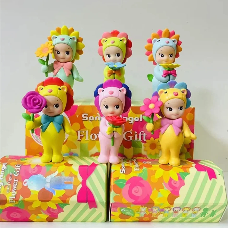 Color: Yellow - Sunshine Angel Party Angel Kids Christmas Birthday Gift Flower Gift Series Tide Doll Car Decoration Cute Blind Box
