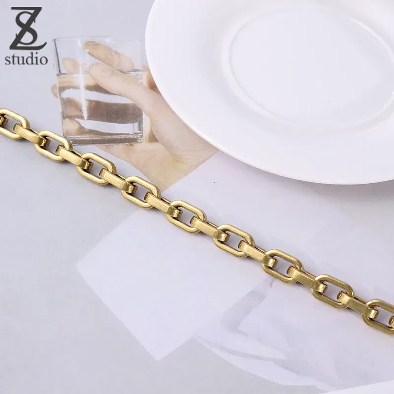 Color: Bronze, Ships From: CHINA - Luxury Design Saddle bag Luxury Shoulder Straps replaces Cross-arm Shoulder Copper Color Lightweight Chain