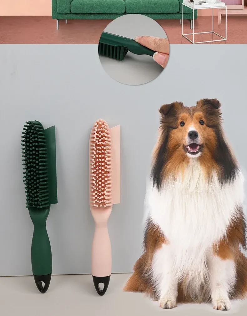 Dog Brush Pet Hair Remover Massage Cat Brush Dog Comb Dog Grooming Dogs Combs Clothes Hair Collector Wool Sticker Pet Supplies