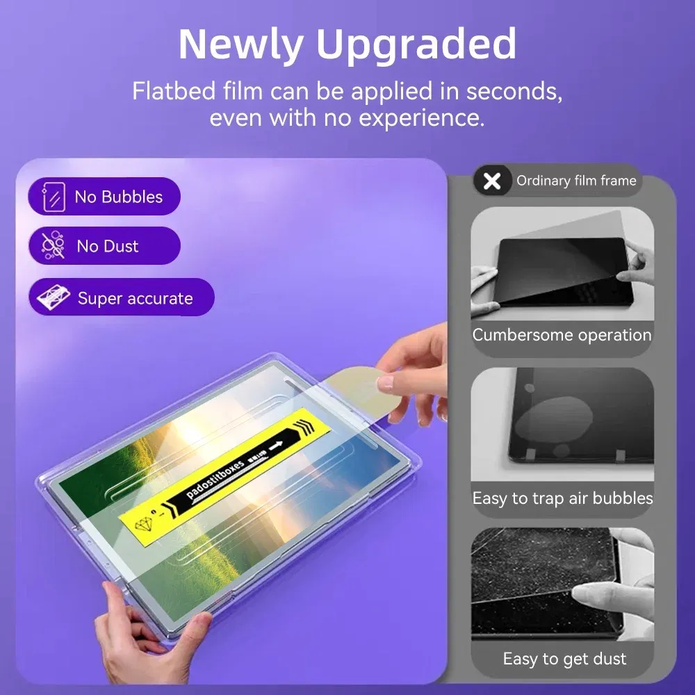 Color: SKY BLUE - For iPad Air M2 Tempered Glass Screen Pro 11/13 M4 Protector Film fir for 5/6/7/8/9/10th Gen Air4/5 Mini6 Air3 10.5