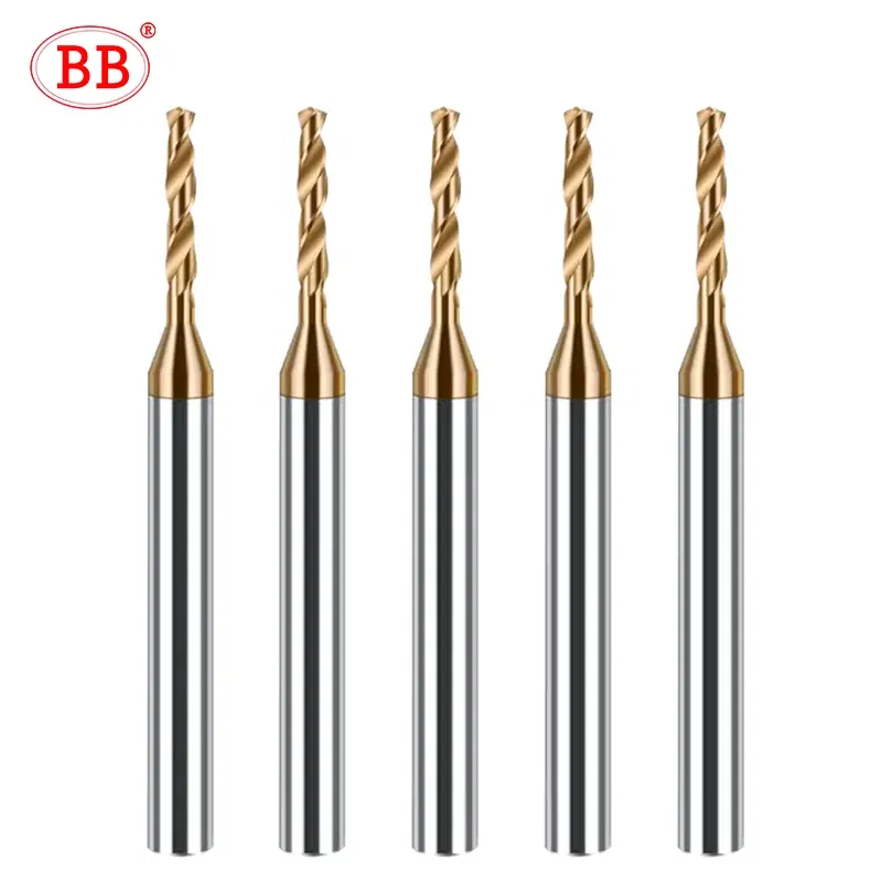 Hole Diameter: 3.7mm - BB 2.03-3.75mm Micro Drill Mini Coated Solid Carbide Bit Metal Iron Steel Hole Drilling 3xD Cutting Length D=4mm CNC Tool 1pcs