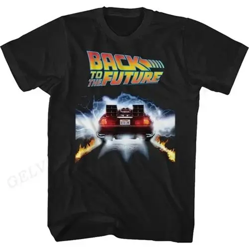 Color: Blue, Size: S - Back To The Future T Shirt Graphic Print Men Women Fashion Hip Hop Streetwear Short Sleeve Plus Size T Shirt Unisex 62473