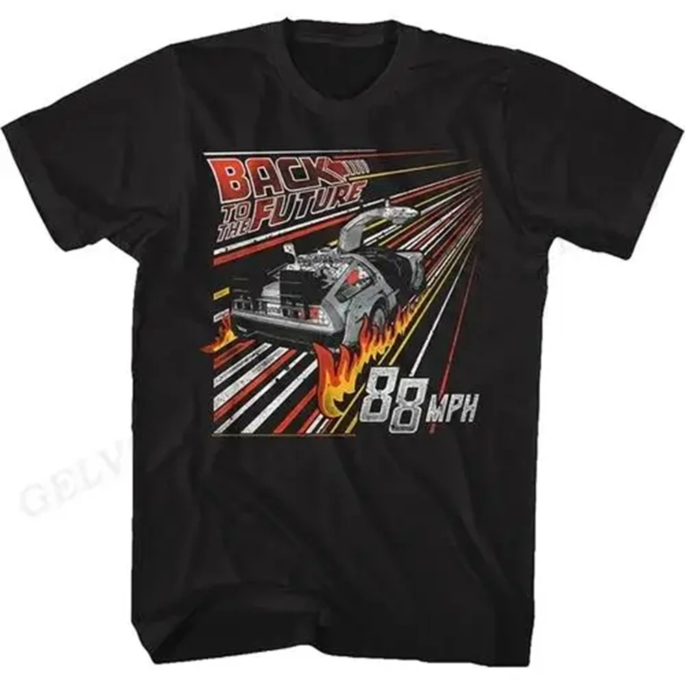 Color: Blue, Size: S - Back To The Future T Shirt Graphic Print Men Women Fashion Hip Hop Streetwear Short Sleeve Plus Size T Shirt Unisex 62473