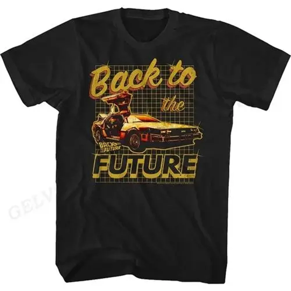 Color: Blue, Size: S - Back To The Future T Shirt Graphic Print Men Women Fashion Hip Hop Streetwear Short Sleeve Plus Size T Shirt Unisex 62473