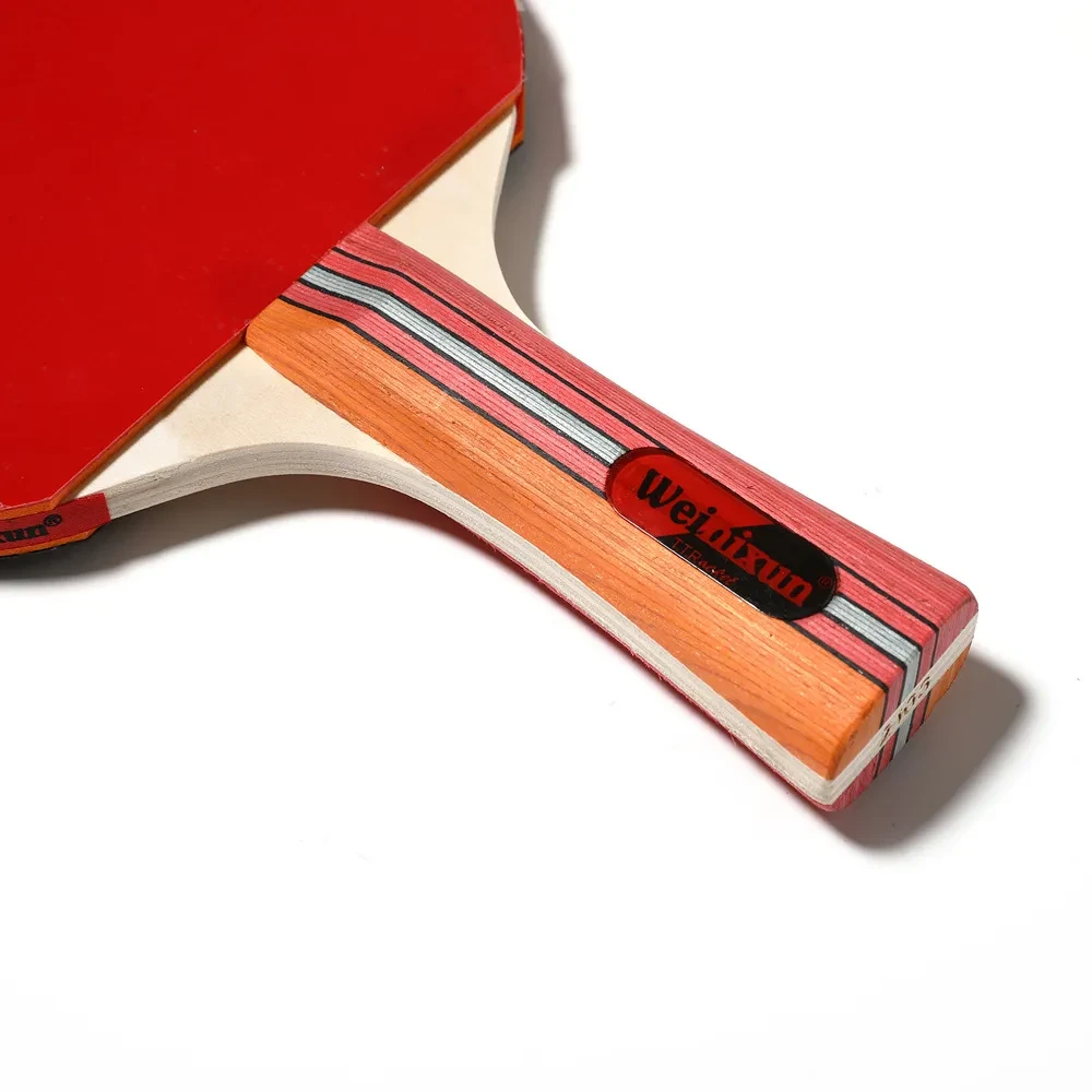 Double reverse rubber horizontal racket ping pong racket