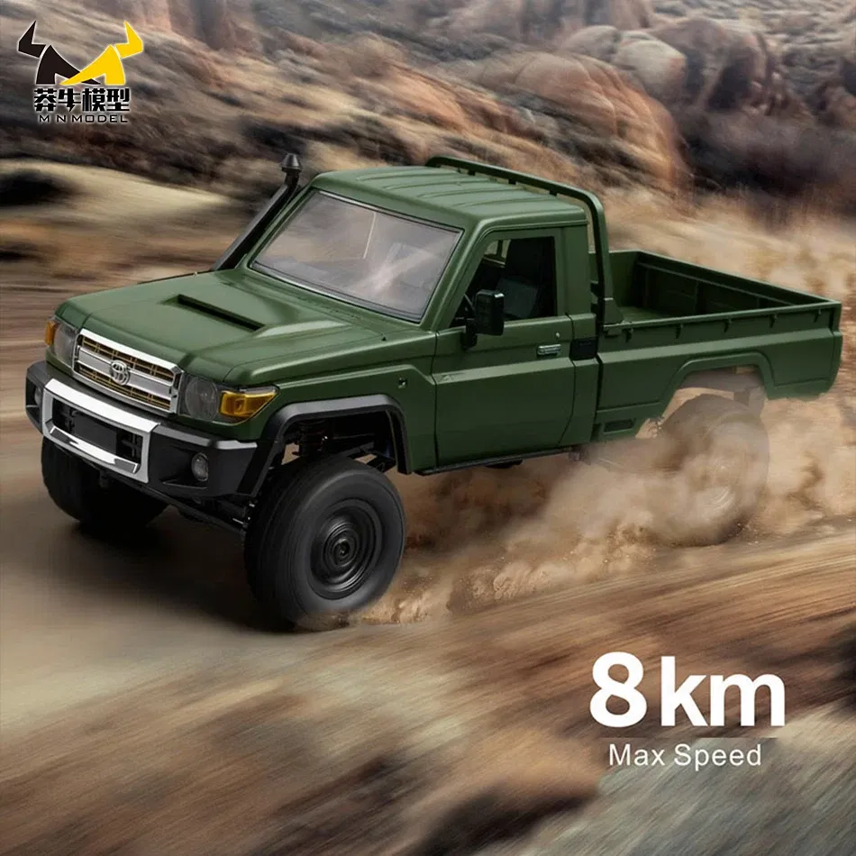 Color: Light Grey - MN MODEL 1/12 4x4 2.4G Remote Control Climbing Car Professional LC79 Truck Off-road Vehicle Rock Crawler All Terrain Pickup Toy