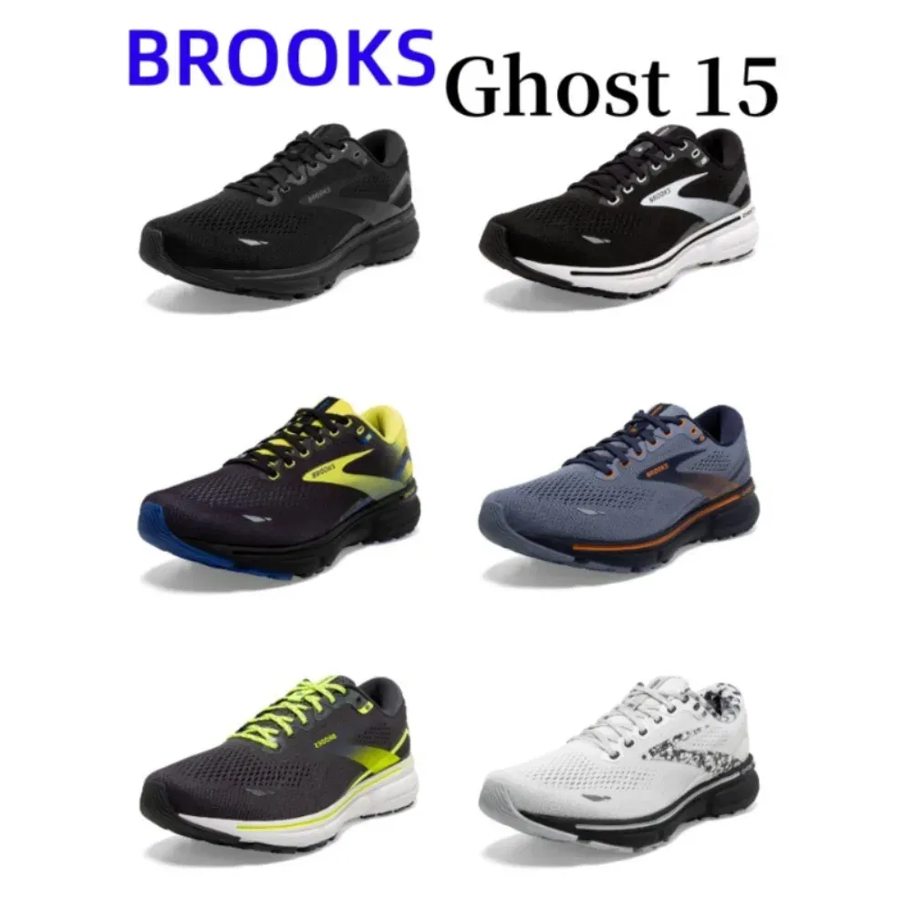 Color: Gold, Shoe Size: 42 - Brooks Ghost 15 Neutral Running & Walking Shoe Men?™s & Women?™s Casual Sneakers Original