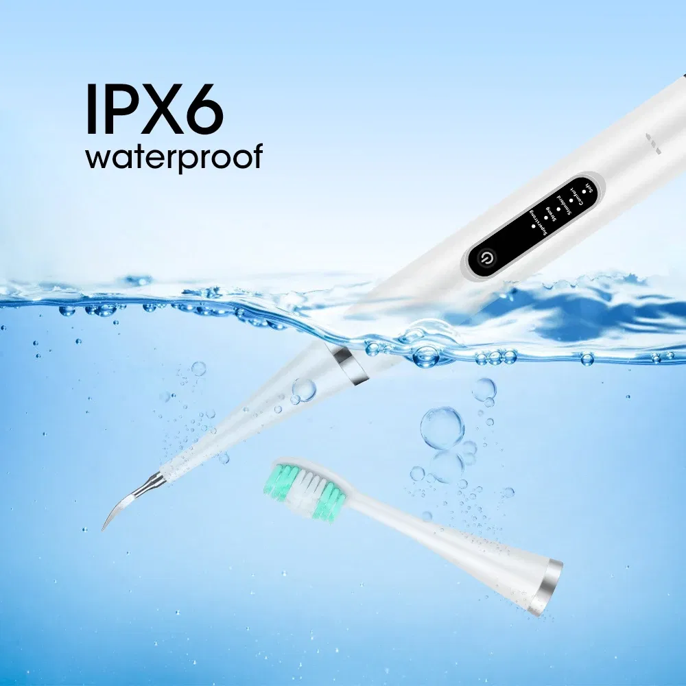 Color: green - Electric Teeth Cleaner Dental Scaling Tooth Whitening and Cleaning Device IPX6 Waterproof Stains Remover Oral Care USB Charging