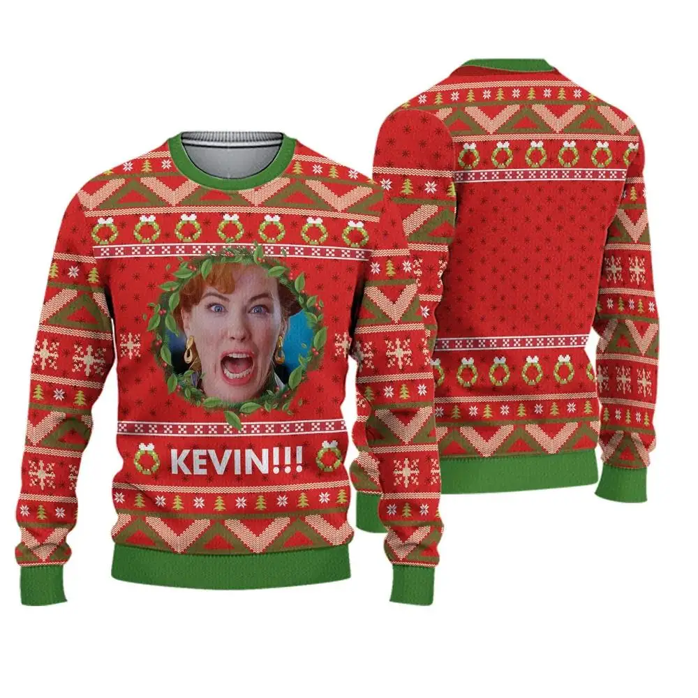 Color: Dark Grey, Size: XXXL - New Style Sweatshirt For Spending Christmas Alone At Home Ugly Christmas Pullover 2026 Fashionable Casual Couple Sweatshirts