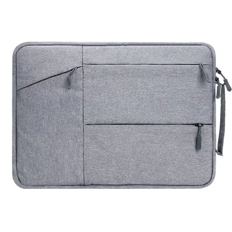 Color: Beige, Size: 14Inches 350mm - Laptop Handbag Sleeve Case 12 13 14 15 16 inch For HP DELL Notebook Bag Carrying Bag Macbook Air Pro 15.4 15.6 Protective Cases