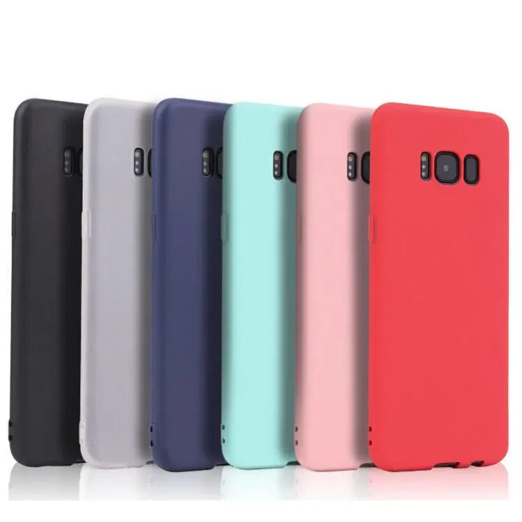 Color: Blue, Material: Vinyl - Case For Samsung Galaxy S8 S9 S10 S20 Ultra A6 A7 A8 A9 2018 S20 Plus A10 A20 A30 A50 A70 Matte Silicone Soft TPU Cover case