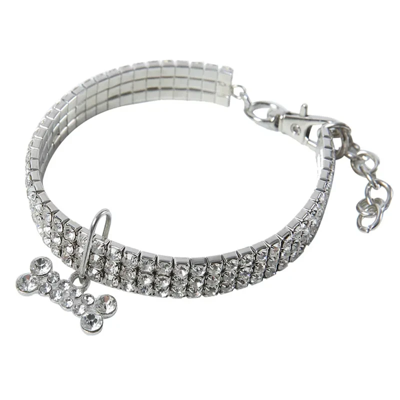 Bling Rhinestone Dog Collar Crystal