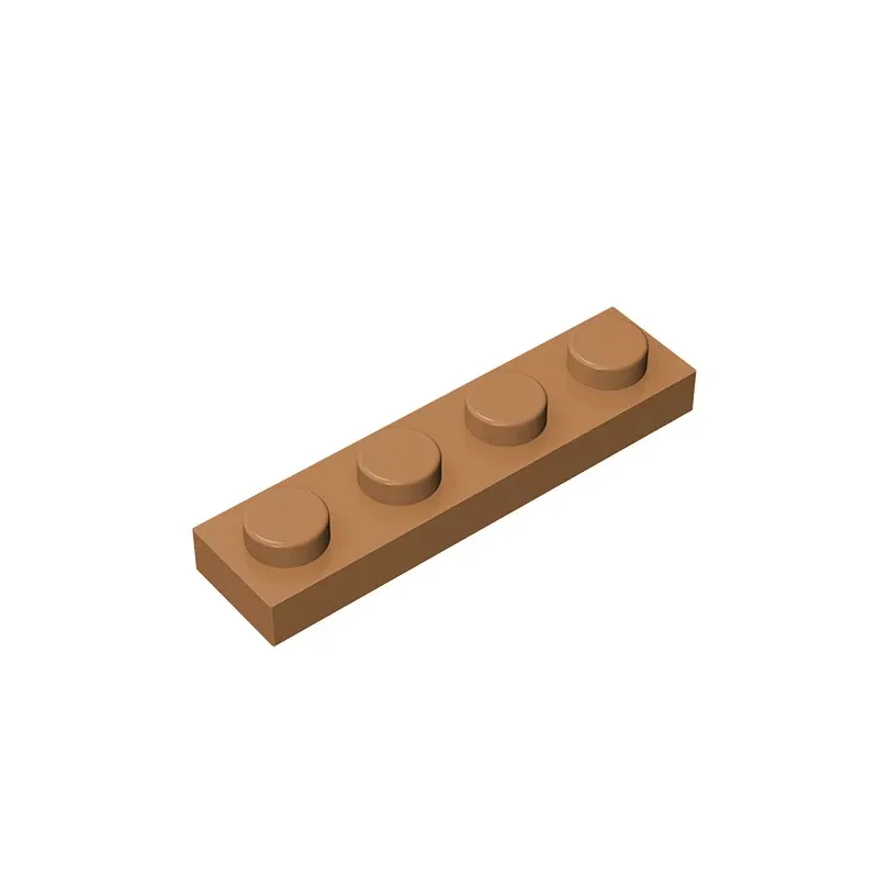 Color: Light Grey - Gobricks 10PCS MOC Bricks Parts Plate 3710 1x4 Compatible Assembles Particles For Building Blocks DIY Bricks Educational Toys