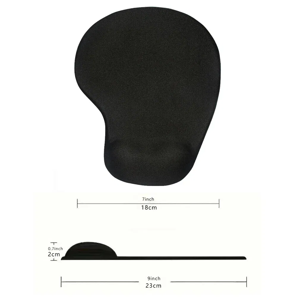 Color: dark blue - Mouse Pad Desk Mat for PC Laptop Ergonomic Non-Slip Mousepads Wrist Pad Rose Gold Series Office Accessories Mouse Mats