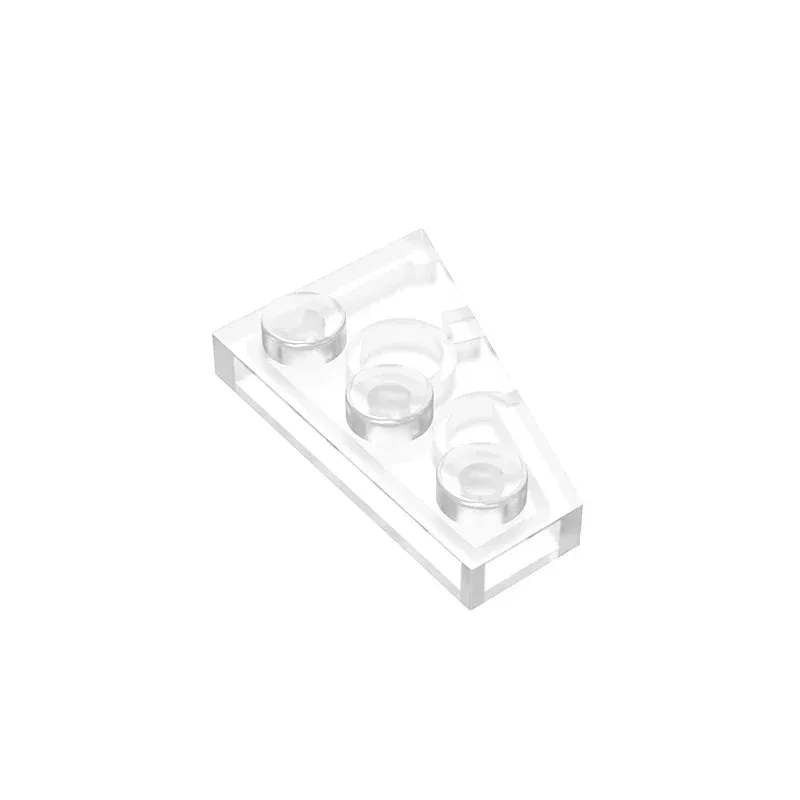 Color: SKY BLUE - Gobricks GDS-546 Wedge, Plate 3 x 2 Left compatible with lego 43723 pieces of children's DIY Assemble Building Blocks
