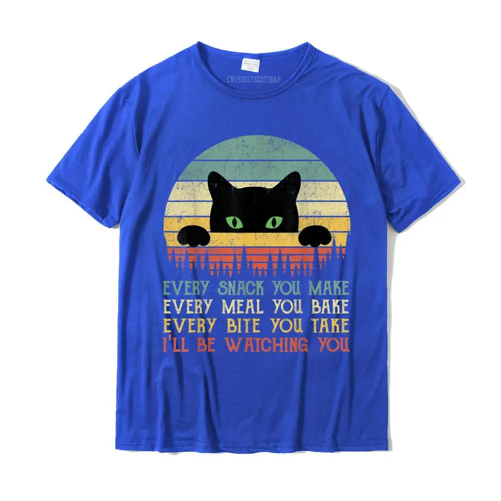 Color: Navy Blue, Size: S - Every Snack You Make Cat Funny Cat Mom Cat Mama Cat Dad T-Shirt Cotton T Shirts For Men Custom T Shirt Rife Printed