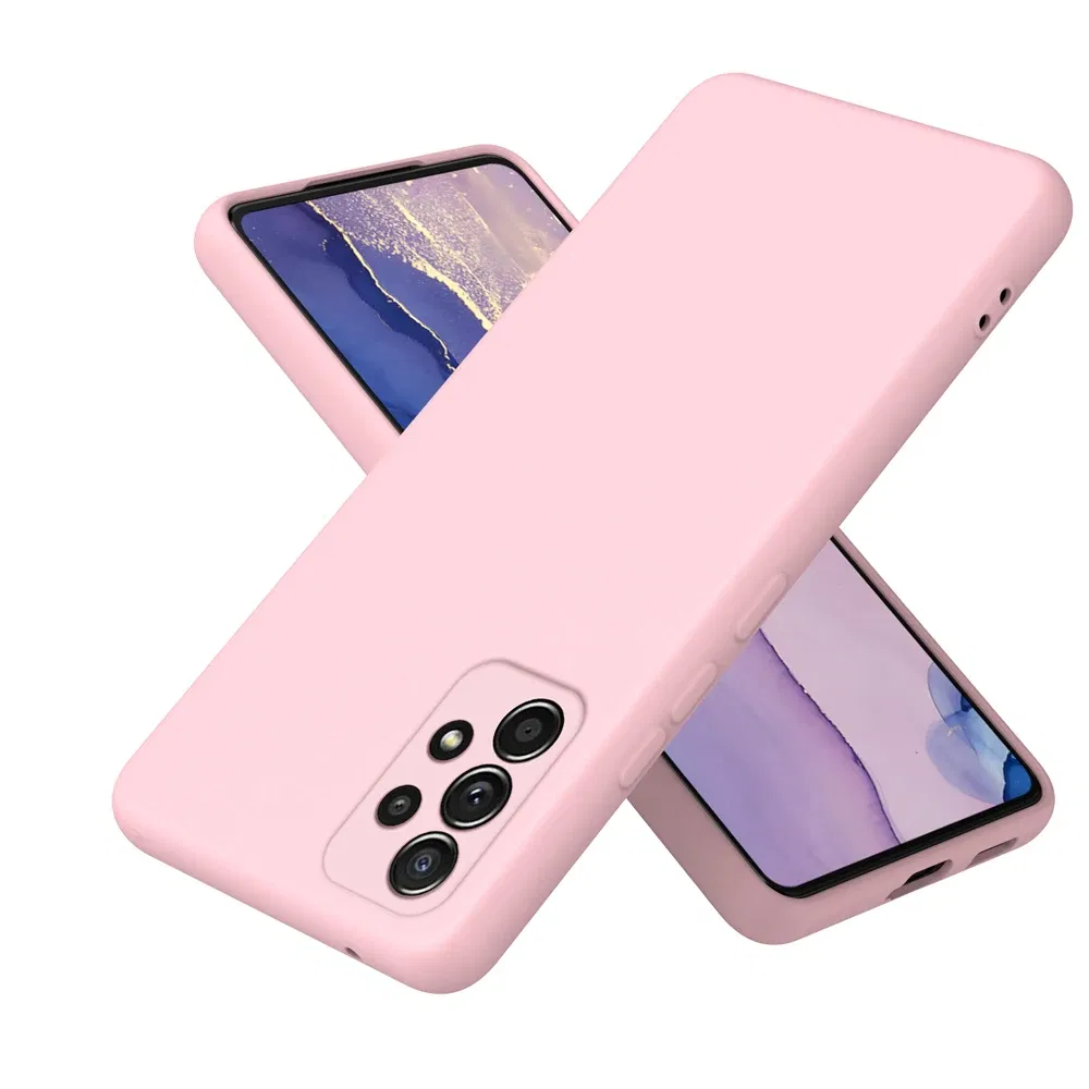 Color: LightPink, Material: EVA - Solid Silicone Protect Case For Samsung Galaxy A13 A23 A33 A53 A73 A12 A22 A32 A52 A52S A72 A04 A04S A14 A24 4G A34 A54 Cover