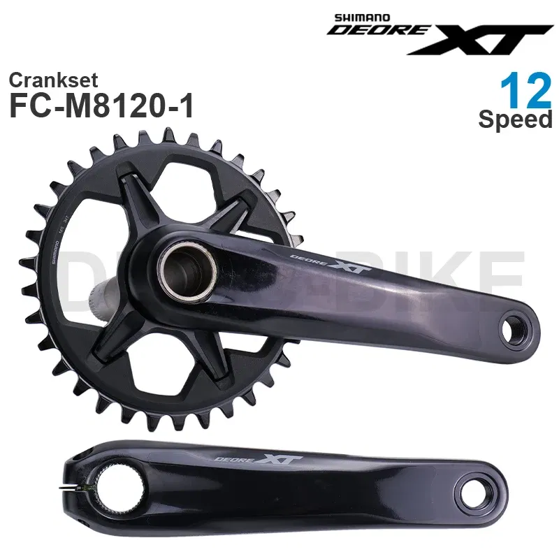 Color: Red, Crank Length: 170mm, Ships From: CHINA - SHIMANO DEORE XT M8100 12 Speed Crankset FC-M8100-1 FC-M8120-1 30T 32T 34T 170mm 175mm Original parts or with DELIC Chainring