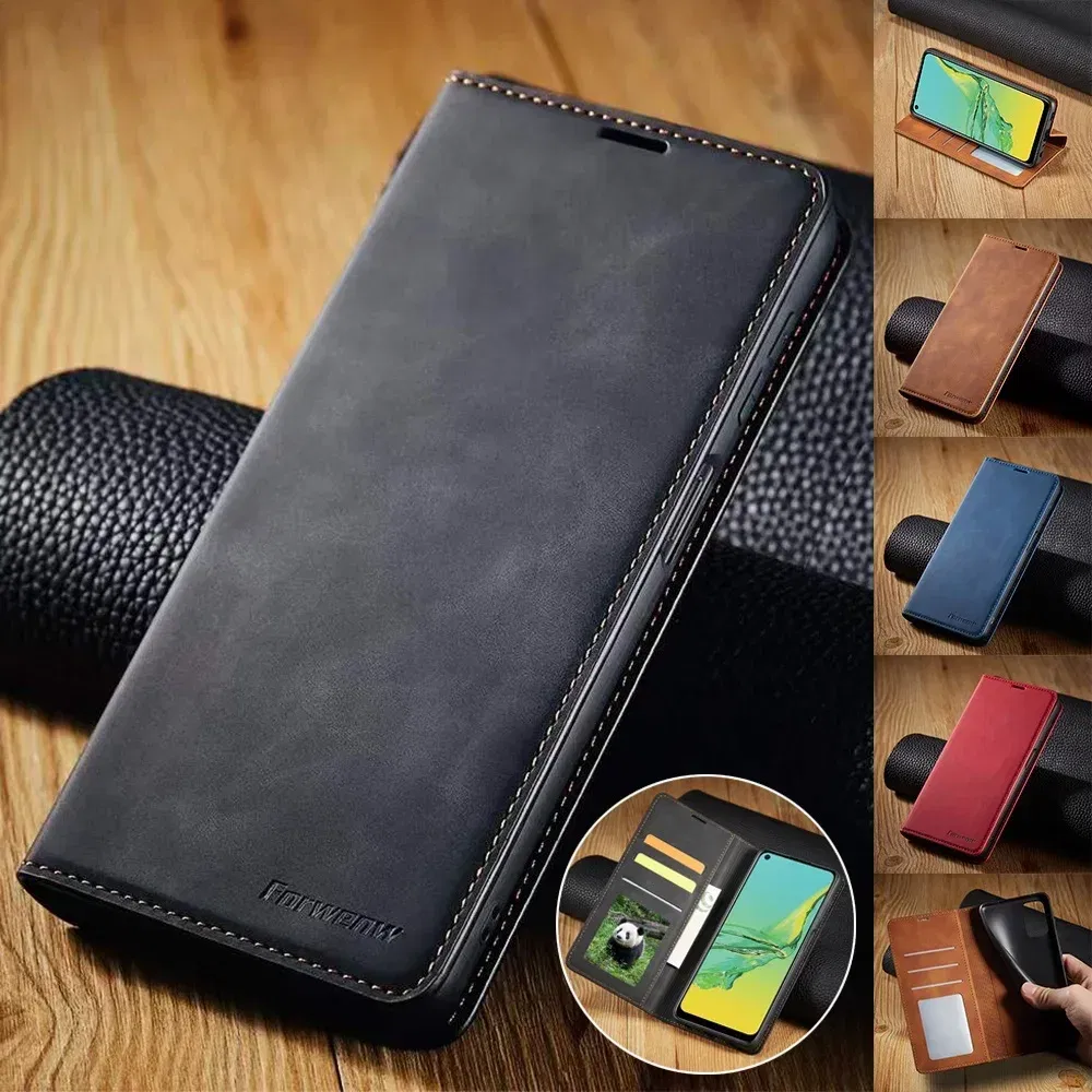 Color: black, Material: PE - Leather Case for Samsung Galaxy A54 A53 A34 A33 A14 A13 A15 A25 A12 A22 A32 A52s A6 A7 A10 A20e A40 A50 A70 A21s A31 A41 A51 A71
