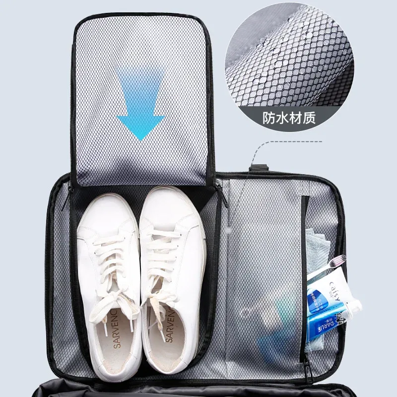 Color: Beige - Bange Travel Men 15.6 inch Laptop Backpack vacuum compression Backpack Business school Backpack expandable outdoor backpack
