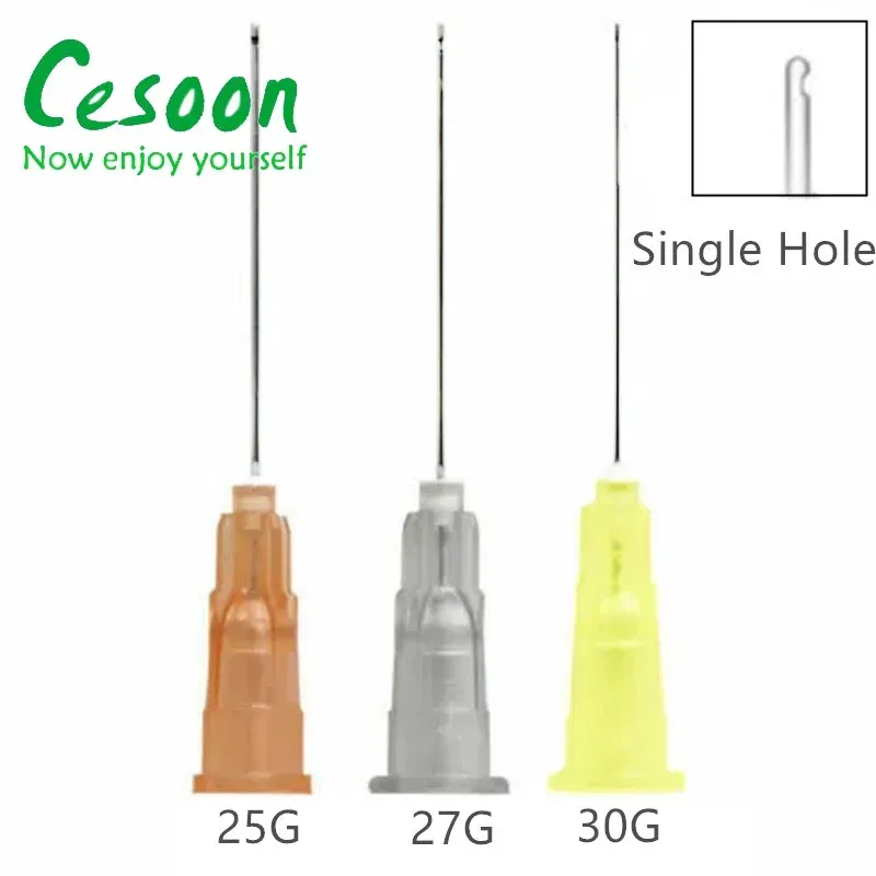 Color: Light Blue - 100Pcs/Pack Endo Irrigation Needle Dental Root Canal Rinsing End-Closed Side Hole Endodontic Flushing Cannula 0.3 0.4 0.5MM