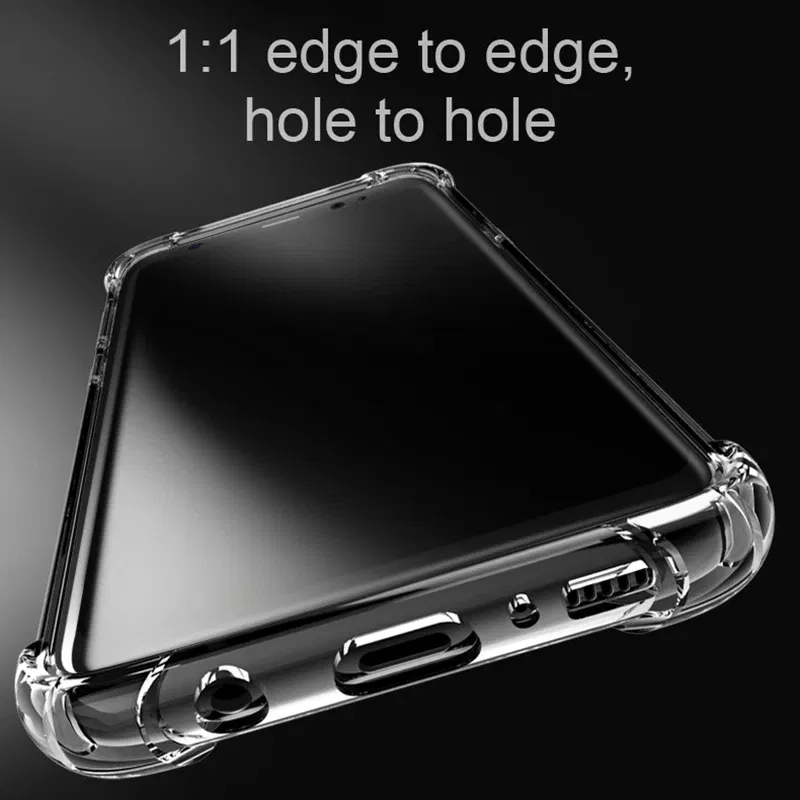 Material: Plastic - Clear Case For Samsung Galaxy S20 S21 FE S22 S10 S9 S8 Plus S10E Note 8 9 10 20 Plus ShockProof Transparent Soft Cover Case