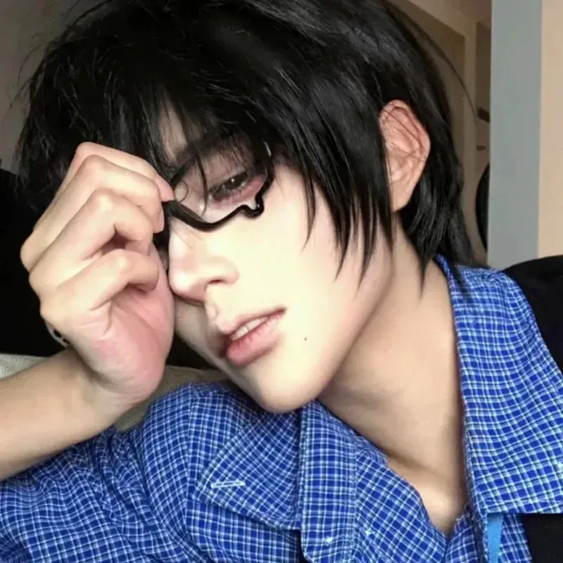 Frame Color: MULTI - Japanese Anime Y2K Teardrop Cosplay Small Square Glasses Women's Retro Harajuku Glasses Clear Blue Light Blocking Eyewears