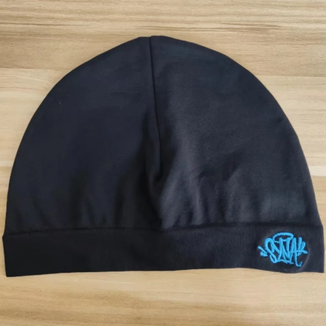 Color: Blue - SynaWorld Skull Beanie 2024 New Knitting Syna Beanie Hat Men Women Paragraph Quality Cap Y2k Warm Beanies Syna Running Cap
