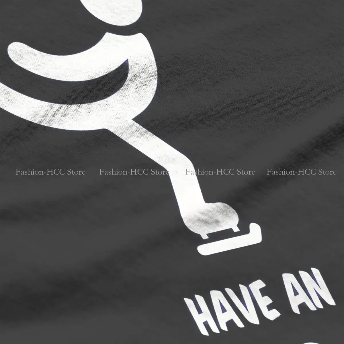 Color: WHITE, Size: XXXL - Have An Ice Day Round Collar TShirt Figure Skating Classic T Shirt Women Tops New Design