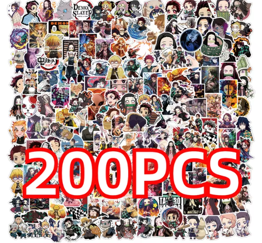 100/200pcs Cartoon Anime Demon Slayer