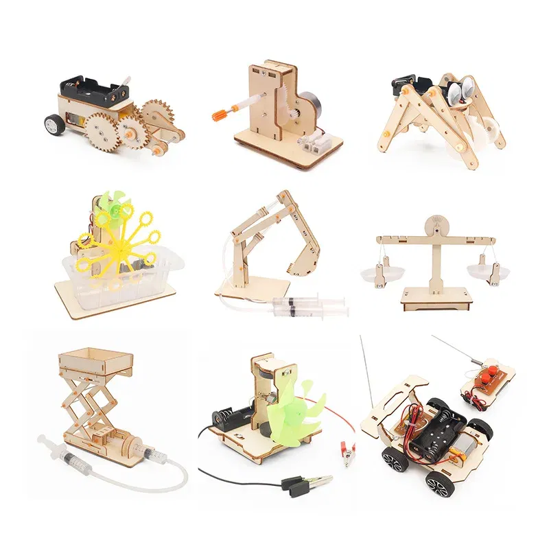 Color: Fluorescent Yellow - DIY Physical Model Science Experiment Educational Toy Handmade Small Production Assembly Craft Technology Project for School Kid