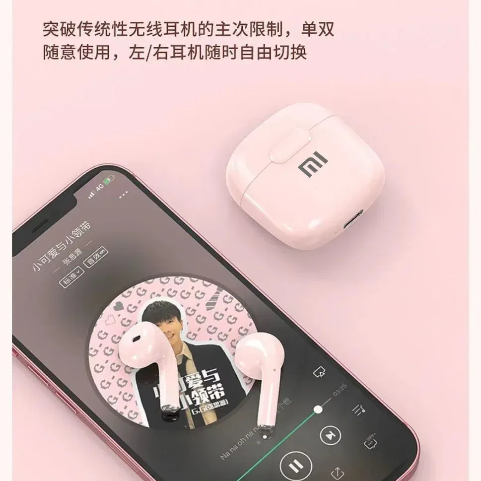 Color: PURPLE - Original XIAOMI Air A2 Pro Earphone TWS 9D HIFI Headset Bluetooth Music Earbuds For IPhone IOS Android Wireless Pods Headphone