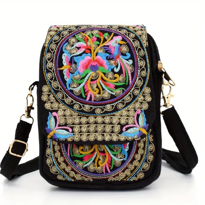 Women's Embroidered Crossbody Bag