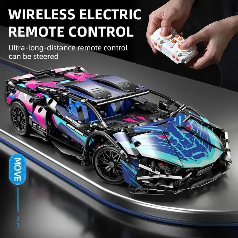 Color: Green - 67128 Cars 1314PCS Building Kits for Adults, 1:14 Scale Super Car Building Block Remote Control Car Building Kits for Men Teen