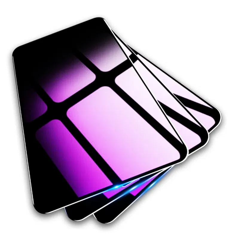 Color: Lucent, Material: Anti Blue Light, Bundle: Bundle1 - 3pcs Anti Blue Purple Light Tempered Glass For Huawei Mate 20 Lite/Mate 40 Lite/View 30/Y9A/Nova 8 SE Screen Protector Glass