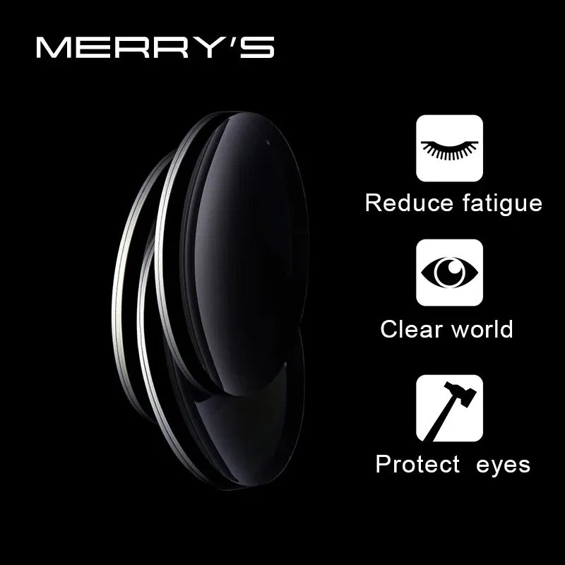 Lenses Color: WHITE, Lens Index: 1.67 - MERRYS Photochromic Series 1.56 1.61 1.67 Prescription CR-39 Resin Aspheric Glasses Lenses Myopia Sunglasses Lens