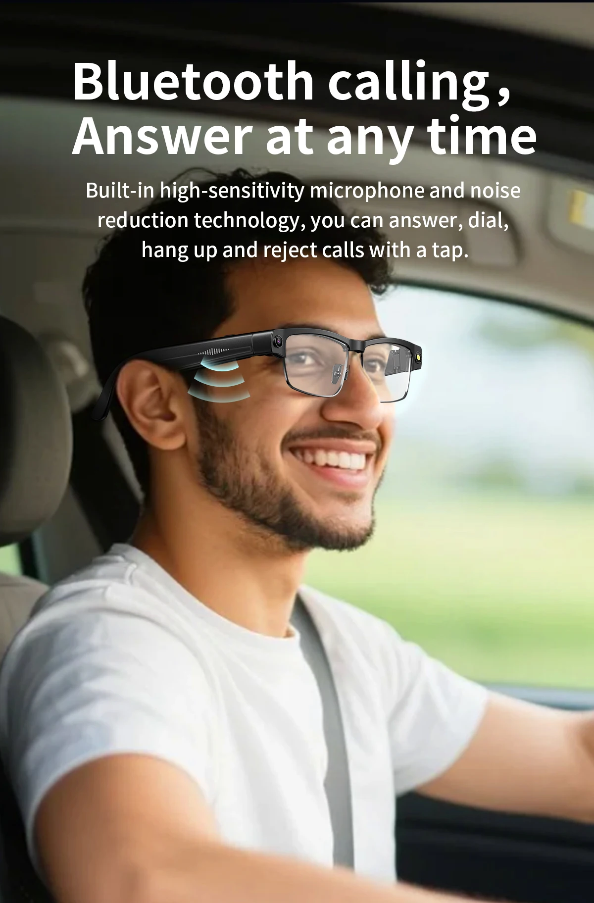 Color Name: Blue - Smart AI Glasses With 8MP HD Camera Chat GPT Touch Sport Sunglasses Bluetooth Call Video Music Player Object Recognition