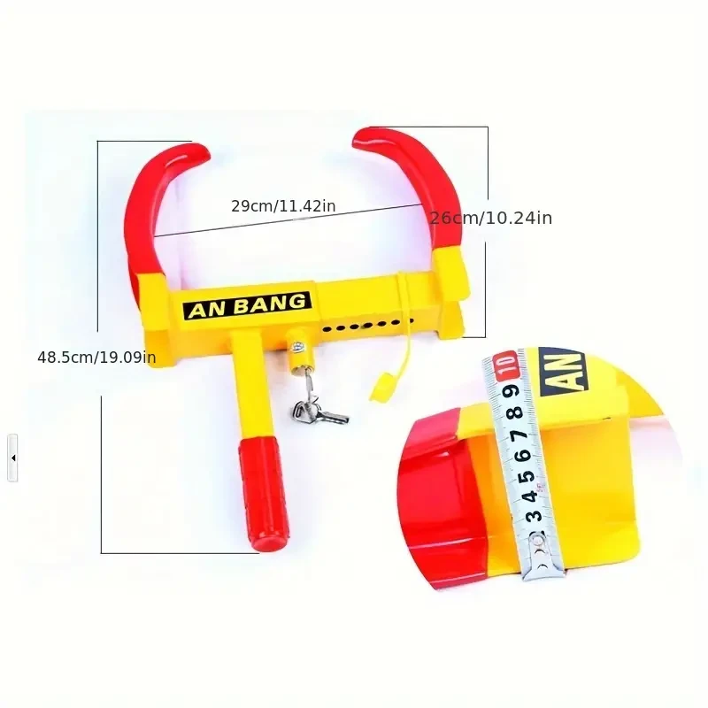 Anti Theft Wheel Lock Clamp Adjustable Boot Trailer Car Truck Boat Towing Locks For ATV RV SUV Car Golf Cart Boats Motorcycles Great Deterrent Bright