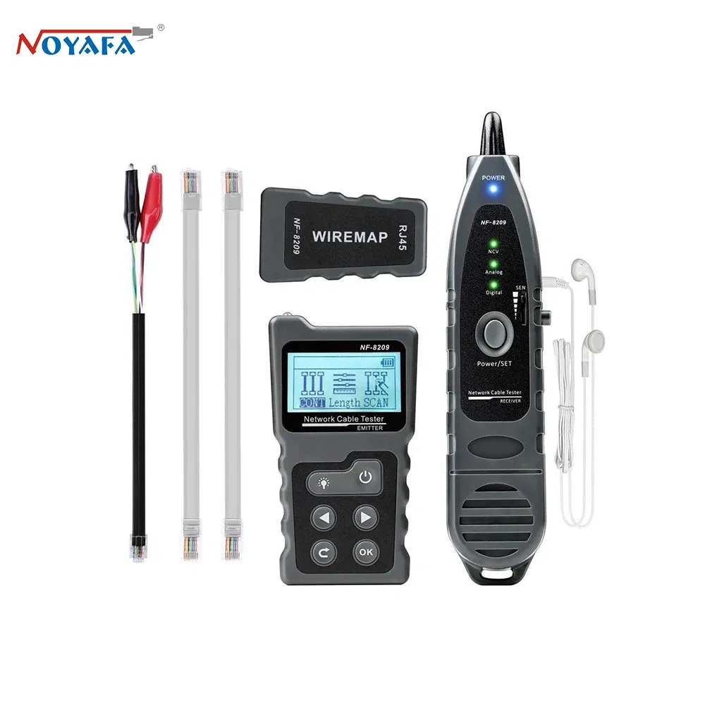 Color: Black, Ships From: CHINA - NOYAFA NF-8601W/NF-8209 Cable Tracker Lan Display Measure Tester Network Tools LCD Display Measure Length Wiremap Tester