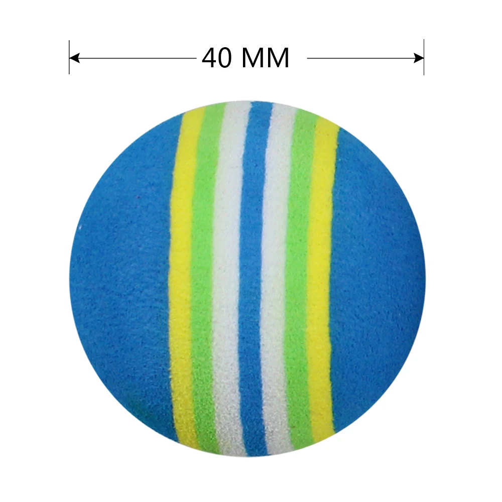 Color: Red - 10 Pcs Rainbow Color EVA Foam Practice Sponge Golf Balls Bulk