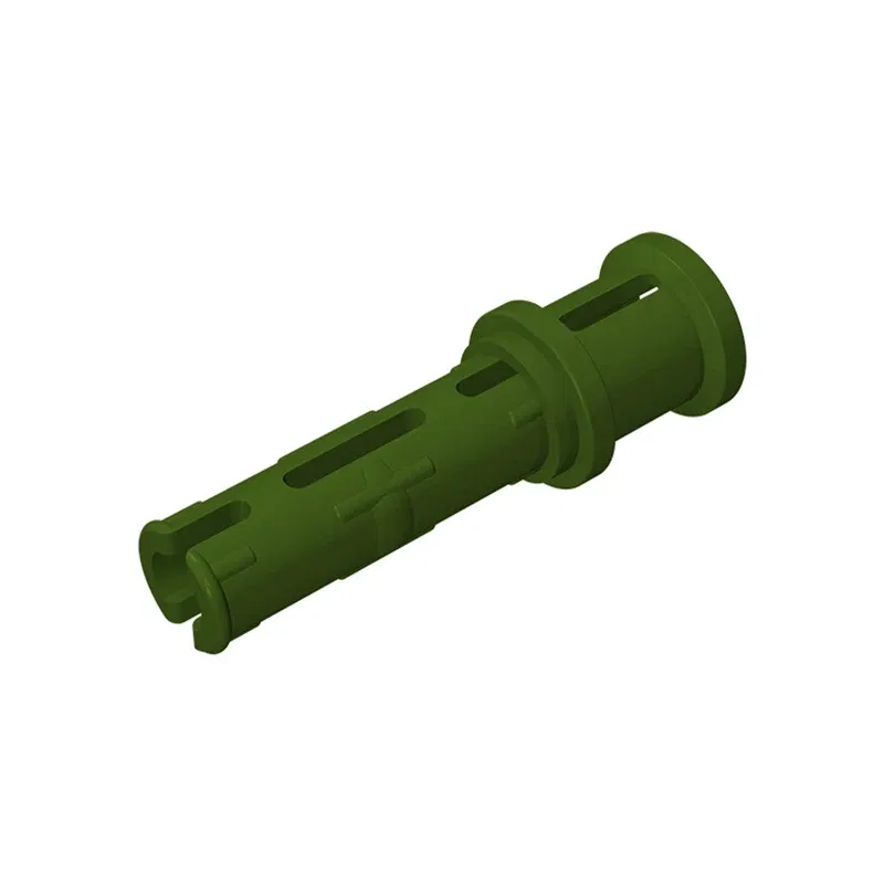 Color: Trans-green - Gobricks 10PCS Bricks Technical Pin 3L with Friction Ridges Lengthwise and Stop Bush Compatible With 32054 Assembles Block