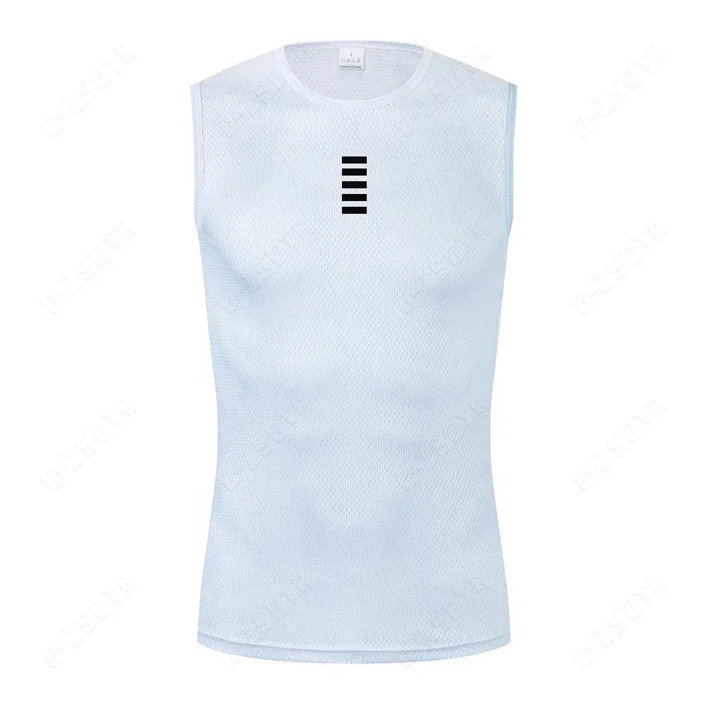 Color: Black, Size: XL - Reflective Cycling Base Layers White Cycling Undershirt Quick Dry Vest Sport Underwear Tight Vest High Elastici Vest Bike Jersey