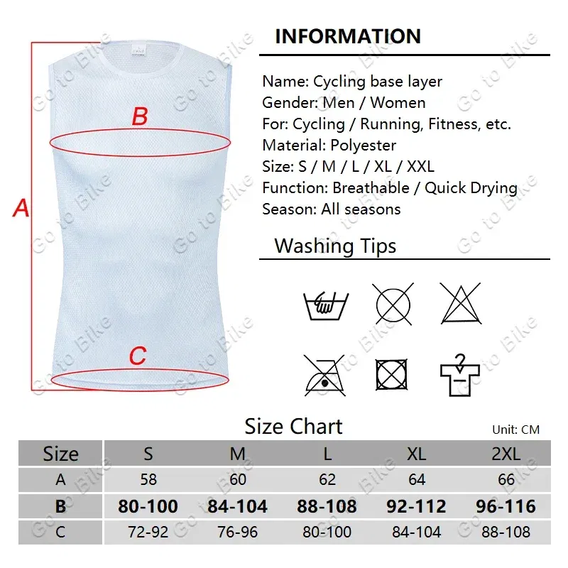 Color: Black, Size: XL - Reflective Cycling Base Layers White Cycling Undershirt Quick Dry Vest Sport Underwear Tight Vest High Elastici Vest Bike Jersey