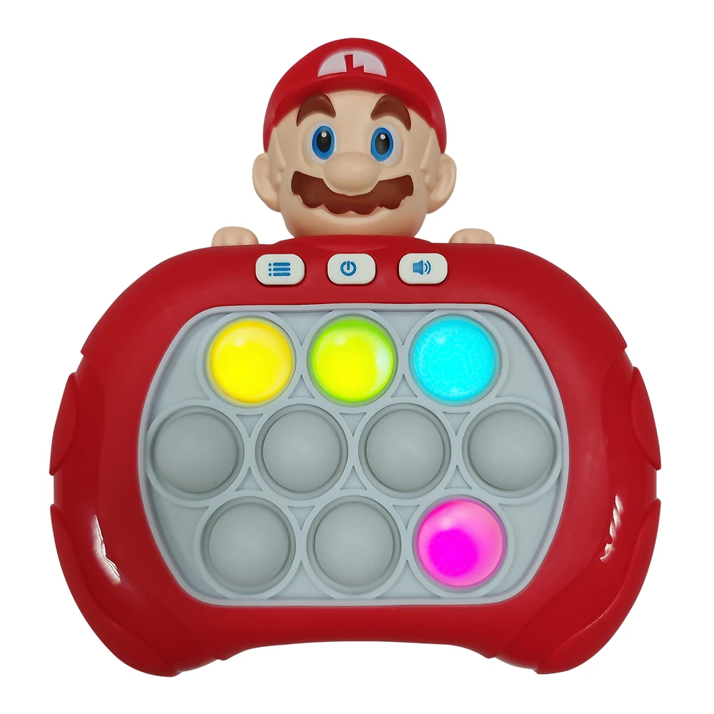 Color: Pearl Color - 2024 New Pikachu Quick Push Game Pop Up Fidget Bubble Electronic Pop it Pro Game Light AntiStress Toys For Adult Kids Gift 2024