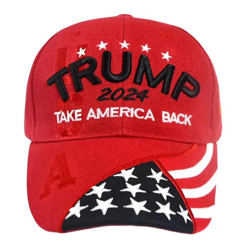 Color: Red, Ships From: CHINA - Donald Trump Hat Take America Back Trump Hat 2024 Breathable Embroidery Baseball Hat Adjustable For Boys Girls Women Men