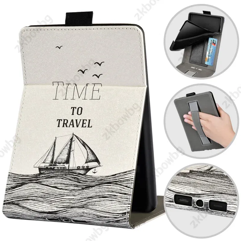 Color: Champagne, Size: Fourteen - Cute Smart Case for 6.8' 6'' Kindle Paperwhite Signature 11th Generation Edition 12th 2024 7'' 7th 10th 6th M2L4EK RS23CV Cover
