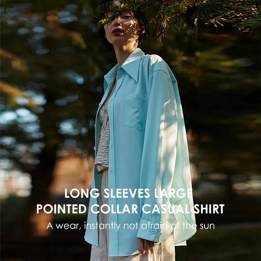 Color: black, Size: S - OhSunny Women Shirts Sun Protection Long Sleeve Coat UPF50+ Anti-UV Breathable Fashion Loose Blouse Outdoor Spring Summer Tops
