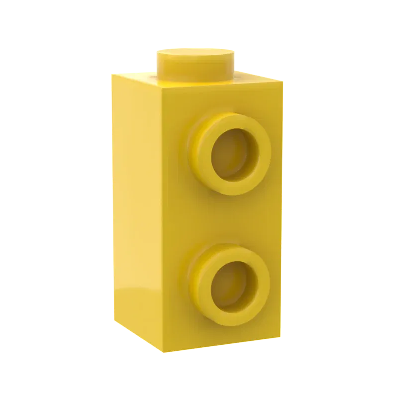 Color: black - 10PCS Assembles Particles 32952 1x1x1 2/3 Single side Mini Bricks Building Blocks DIY Replaceable Parts Toys For Children Gifts