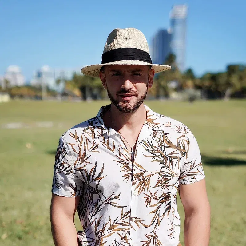 Color: WHITE, Size: S - Large Size XL61-64cm Panama Sun Hats Men Wide Brim Straw Caps Women Summer Big Head Beach Hat Male Plus Size Fedora Hat 58-60cm